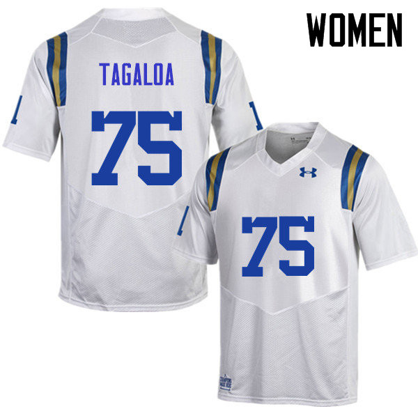 Women #75 Boss Tagaloa UCLA Bruins Under Armour College Football Jerseys Sale-White